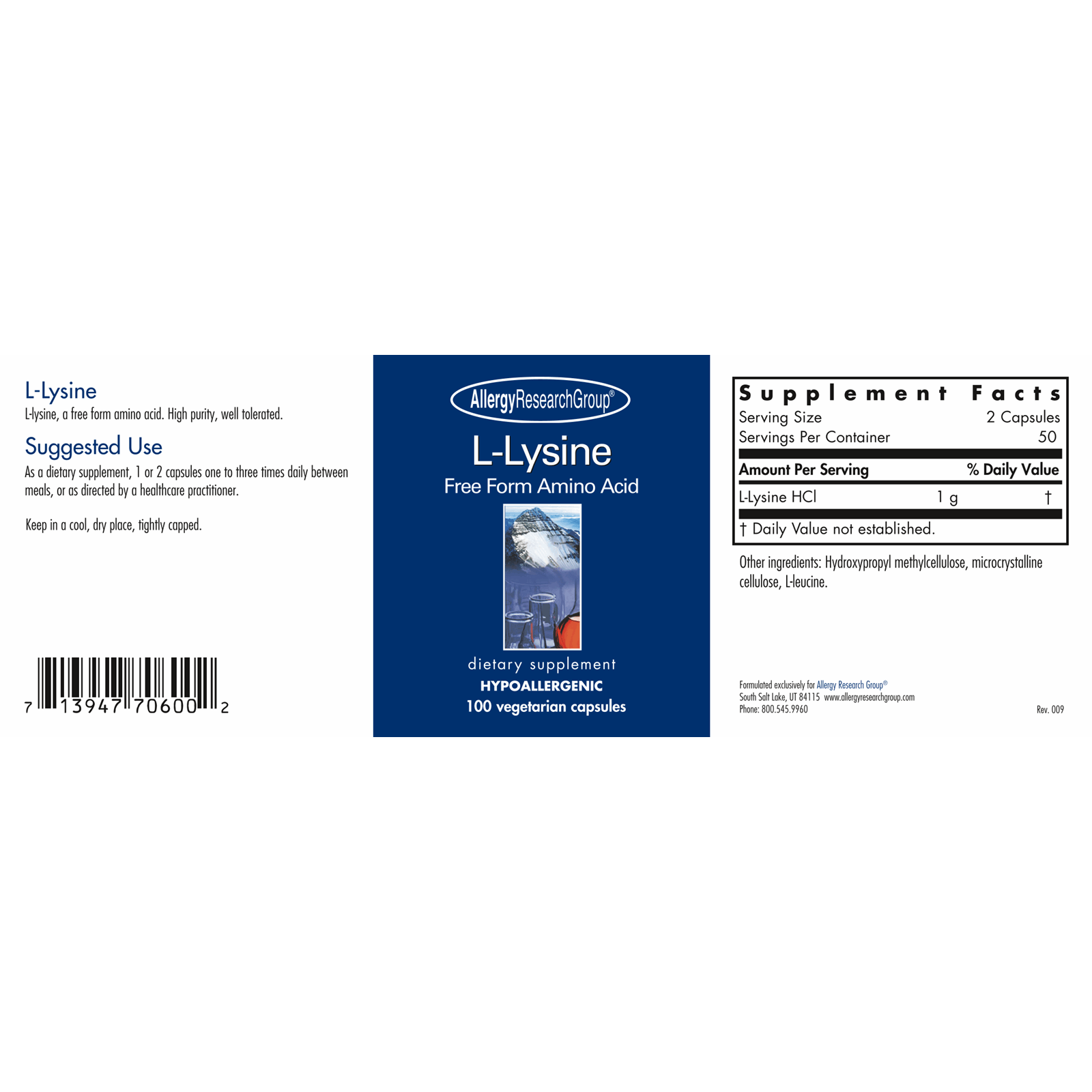 L-Lysine 500 mg - littlehealthstore